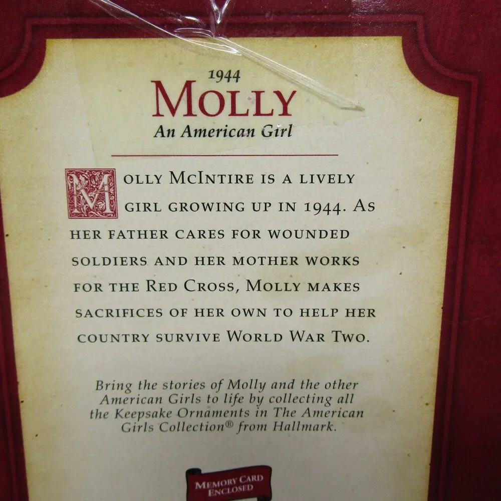 Hallmark Keepsake Ornament Molly An American Girl Collection 1944 NIB